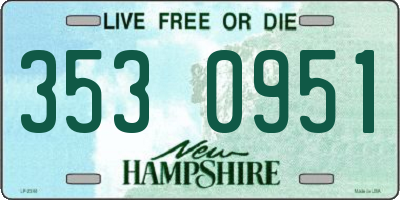 NH license plate 3530951
