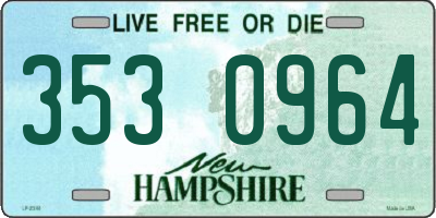 NH license plate 3530964