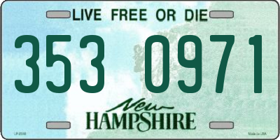 NH license plate 3530971