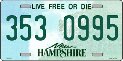 NH license plate 3530995