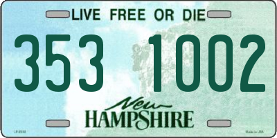NH license plate 3531002