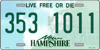 NH license plate 3531011