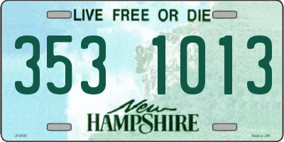NH license plate 3531013