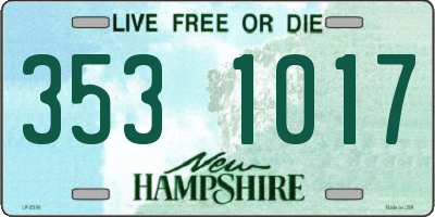 NH license plate 3531017