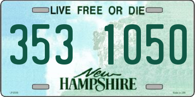 NH license plate 3531050