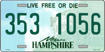 NH license plate 3531056