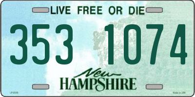 NH license plate 3531074