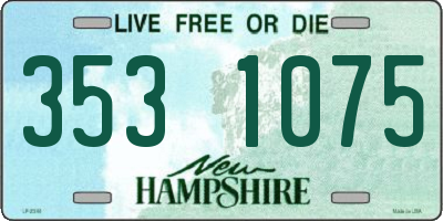 NH license plate 3531075