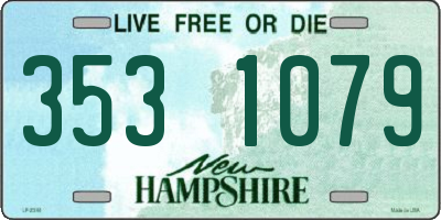 NH license plate 3531079