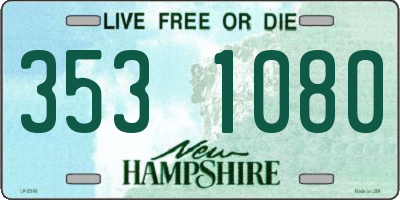 NH license plate 3531080