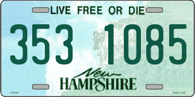 NH license plate 3531085