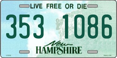 NH license plate 3531086