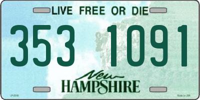 NH license plate 3531091