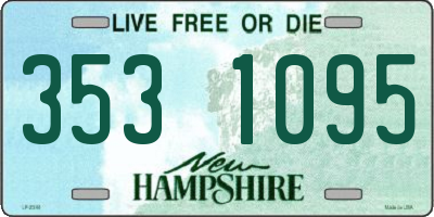 NH license plate 3531095