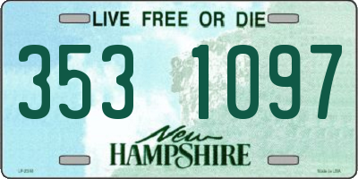 NH license plate 3531097