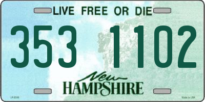 NH license plate 3531102