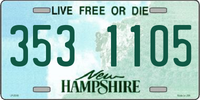 NH license plate 3531105