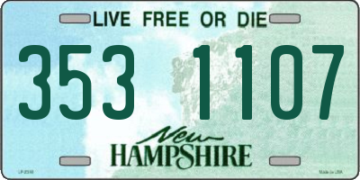 NH license plate 3531107
