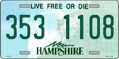 NH license plate 3531108