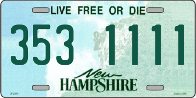 NH license plate 3531111
