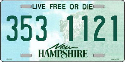 NH license plate 3531121