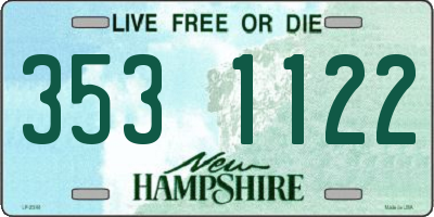 NH license plate 3531122