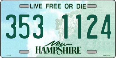 NH license plate 3531124