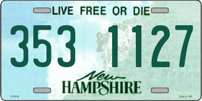 NH license plate 3531127