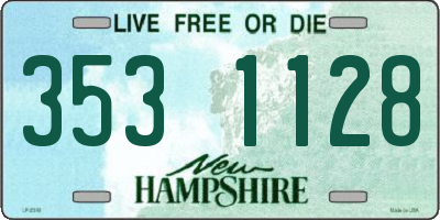 NH license plate 3531128
