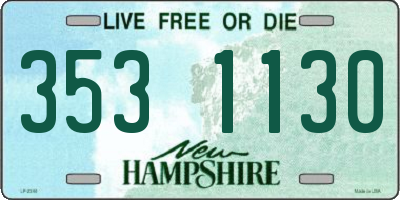 NH license plate 3531130
