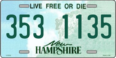 NH license plate 3531135