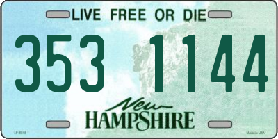 NH license plate 3531144
