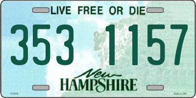 NH license plate 3531157