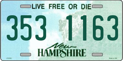 NH license plate 3531163