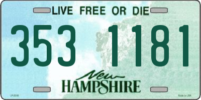 NH license plate 3531181