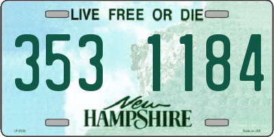 NH license plate 3531184