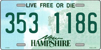 NH license plate 3531186