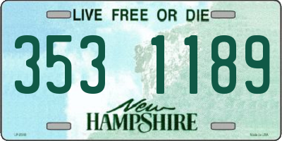 NH license plate 3531189