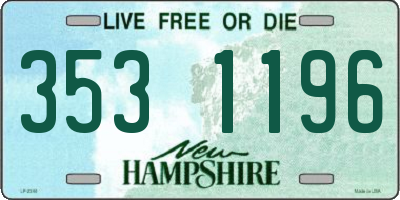 NH license plate 3531196