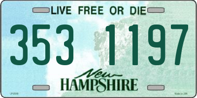 NH license plate 3531197