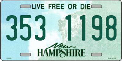 NH license plate 3531198
