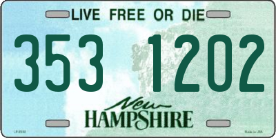 NH license plate 3531202