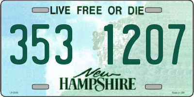 NH license plate 3531207