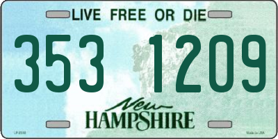 NH license plate 3531209