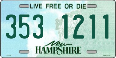 NH license plate 3531211