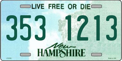 NH license plate 3531213