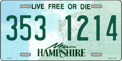 NH license plate 3531214