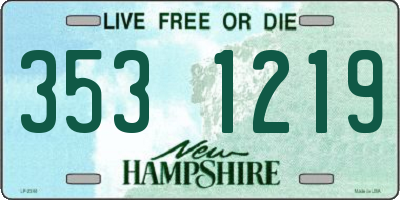 NH license plate 3531219