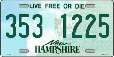 NH license plate 3531225