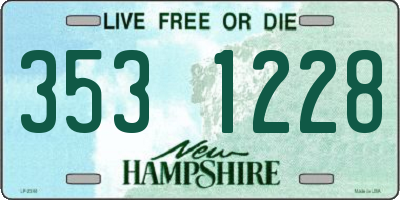 NH license plate 3531228